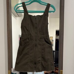 Tinseltown Olive Green Mini Dress